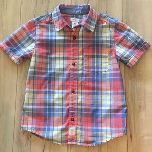 Carter’s Boy short sleeved button down shirt